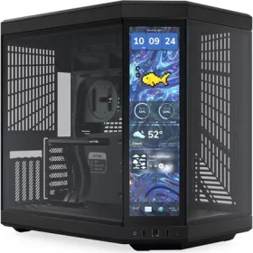   HYTE Y70 Touch Infinite táp nélküli ablakos Mid Tower számítógépház fekete