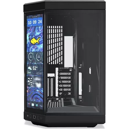 HYTE Y70 Touch Infinite táp nélküli ablakos Mid Tower számítógépház fekete