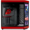 HYTE Y70 Touch Infinite táp nélküli ablakos Mid Tower számítógépház fekete-piros