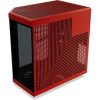 HYTE Y70 Touch Infinite táp nélküli ablakos Mid Tower számítógépház fekete-piros
