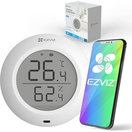 EZVIZ T51C ZigBee hőmérséklet + páratartalom érzékelő fehér