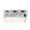 Aten LAN Aten KVMP Switch USB - VGA - 2 port