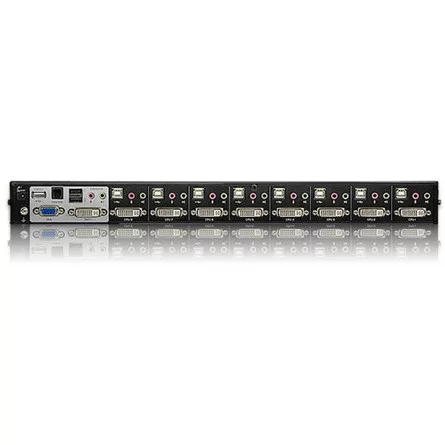 Aten CS1768-AT-G 8 portos USB2.0 DVI KVM switch +audio