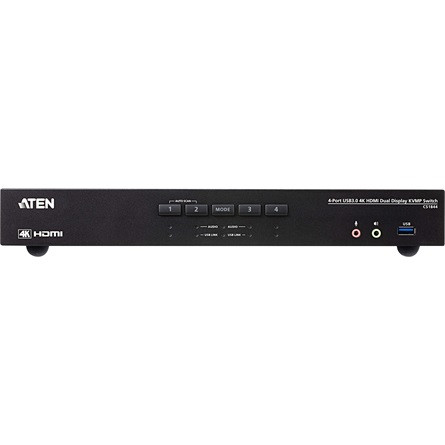 ATEN KVMP Switch USB 3.2 Gen1, 4K HDMI, Dual Display, 4 port - CS1844