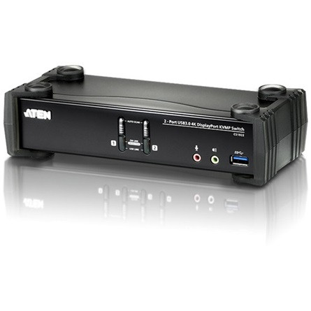 Aten CS1922-AT-G 2 portos USB2.0 Display port KVM switch 4K +audio