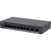 Dahua PoE switch - CS4010-8ET-60 (Cloud menedzsment; 8x100Mbps PoE + 2x 1Gbps uplink, 60W)