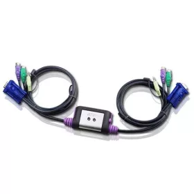   ATEN KVM Switch Easy KVM switch - 2PC PS/2 +kábelkészlet+audio