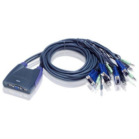 Aten CS64U 4 portos USB2.0 KVM switch +kábelkészlet