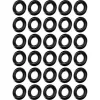 Corepad ONYX Mini Donuts G+Skatez gaming egértalp fekete 8x0.90/0.75mm 
