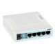 MIKROTIK RB260GS, 5x Gigabit Ethernet Smart Switch, SFP cage, plastic case, SwOS