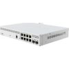 MikroTik 8-portos rackbe szerelhető PoE switch, 2xSFP+ 10G port, SwitchOS