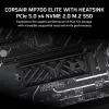 CORSAIR SSD MP700 ELITE M.2 2280 PCIe 5.0 x4 2000GB Hűtőbordával, NVMe