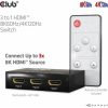 Club 3D ADA Club3D HDMI 2.1 UHD Switchbox 3 Ports