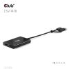 Club 3D ADA Club3D USB Type-C (with USB Type-A adapter) to dual DisplayPort™(4K60Hz) Video Splitter