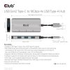 Club 3D USB Hub - CSV-1547 (USB-C Gen 2 to 4xUSB-A 10 Gbps)