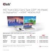 Club 3D USB Hub - CSV-1552 (3.2 USB-C Gen 1 to DisplayPort, HDMI, 4k60Hz)