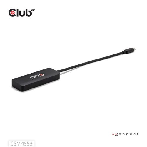 Club 3D USB Hub - CSV-1553 (3.2 USB-C with DP Alt-Mode to 3xDisplayPort, 4k60Hz)
