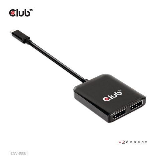 Club 3D USB Hub - CSV-1555 (3.2 USB-C to 2xDisplayPort, 4k60Hz)