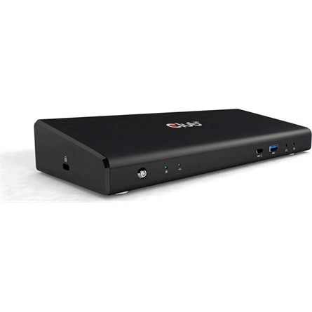 Club 3D Notebook Dokkoló - CSV-1562 (60W, 3.2 USB-C to 3xHDMI, 2x DP, 6x 3.2 USB-A, RJ45. 3,5 Jack)