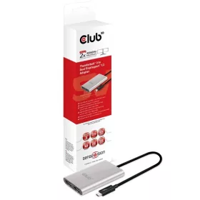   Club 3D ADA Club3D Thunderbolt 3 to Dual DisplayPort 1.2 4K60Hz UHD Adapter