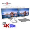 Club 3D ADA Club3D Thunderbolt 3 to Dual DisplayPort 1.2 4K60Hz UHD Adapter