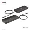 Club 3D Notebook Dokkoló - CSV-1581 (Thunderbolt 4 to 3xThunderbolt 4, 3xUSB-A, SD, TF, RJ45, 3,5 Jack, 140W DC)