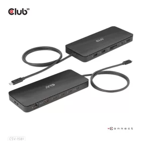   Club 3D Notebook Dokkoló - CSV-1581 (Thunderbolt 4 to 3xThunderbolt 4, 3xUSB-A, SD, TF, RJ45, 3,5 Jack, 140W DC)