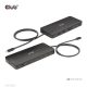 Club 3D Notebook Dokkoló - CSV-1581 (Thunderbolt 4 to 3xThunderbolt 4, 3xUSB-A, SD, TF, RJ45, 3,5 Jack, 140W DC)