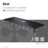 Club 3D Notebook Dokkoló - CSV-1582 (Thunderbolt 4, DP, 2xHDMI, USB-C, 4xUSB-A, SD, TF, RJ45, 3,5 Jack, 140W DC)