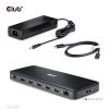 Club 3D Notebook Dokkoló - CSV-1582 (Thunderbolt 4, DP, 2xHDMI, USB-C, 4xUSB-A, SD, TF, RJ45, 3,5 Jack, 140W DC)