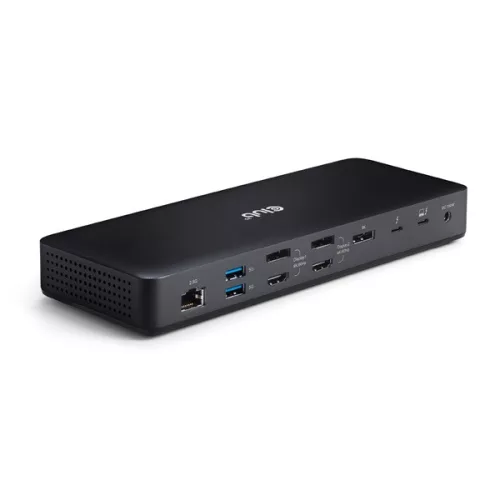 Club 3D Notebook Dokkoló - CSV-1583 (2xThunderbolt 4, 3xDP, 2xHDMI, USB-C, 3xUSB-A, SD, TF, RJ45, 3,5 Jack, 140W DC)