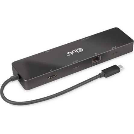 Club 3D USB Hub - CSV-1584 (3.2 USB-C Gen 2 to USB-C, 2xUSB-A, USB-C 100W PD, HDMI, RJ45, 8K60hz)