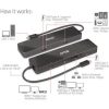 Club 3D USB Hub - CSV-1584 (3.2 USB-C Gen 2 to USB-C, 2xUSB-A, USB-C 100W PD, HDMI, RJ45, 8K60hz)