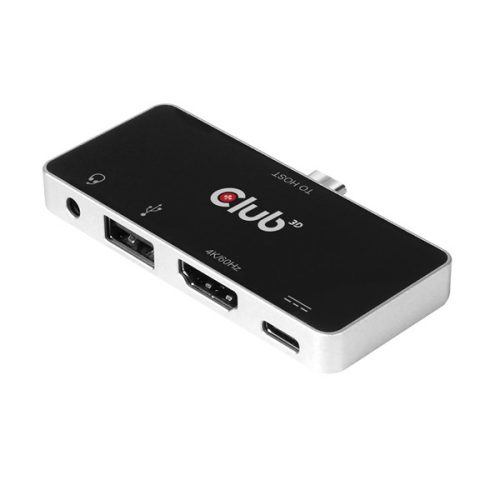 Club 3D USB Hub - CSV-1591 (3.1 USB-C Gen 1 to HDMI, 2.0 USB-A, USB-C 100W, 3,5 Jack, 4k60Hz)