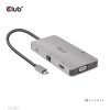 Club 3D USB Hub - CSV-1594 (3.1 USB-C Gen 1 to HDMI, 2xUSB-A Gen 1, USB-C Gen 1, VGA, SD, Micro SD 3.0, RJ45, 3,5 Jack)