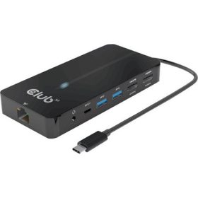   Club 3D USB Hub - CSV-1595 (USB-C Gen 1 to 2xHDMI, 2xUSB-A Gen 1, USB-C Gen 1 100W PD 3.0, RJ45, 3,5 Jack, 4k60Hz)