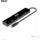 Club 3D DOC Club3D USB 4 Dokkoló HDMI2.1 + 2 USB Type-C + 1 USB Type-A+RJ45 2.5 Gbps