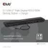 Club 3D Notebook Dokkoló - CSV-2541 (USB-C to 4xUSB-C, 2xUSB-A, 2xHDMI, 2xDP, RJ45, SD/MicroSD, 100W PD, 4K60hz)