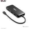 Club 3D USB Hub - CSV-2551 (USB-C to USB-C, 2xUSB-A, RJ45, SD/MicroSD, 100W PD, HDMI, DP, 8K30hz)