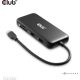 Club 3D USB Hub - CSV-2551 (USB-C to USB-C, 2xUSB-A, RJ45, SD/MicroSD, 100W PD, HDMI, DP, 8K30hz)