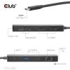 Club 3D USB Hub - CSV-2552 (USB-C to 2xUSB-C, 2xUSB-A, 2xHDMI, RJ45, SD/MicroSD, 100W PD, 4K60hz)