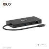Club 3D USB Hub - CSV-2552 (USB-C to 2xUSB-C, 2xUSB-A, 2xHDMI, RJ45, SD/MicroSD, 100W PD, 4K60hz)