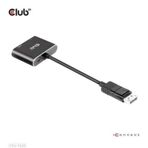Club 3D USB Hub - CSV-7220 (Multi Stream, DisplayPort 1.4 to DisplayPort + HDMI, 2x4K60Hz)