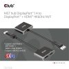 Club 3D USB Hub - CSV-7220 (Multi Stream, DisplayPort 1.4 to DisplayPort + HDMI, 2x4K60Hz)