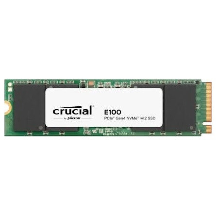Crucial E100 1TB SSD PCIe 4.0 Gen4 M.2 2280 NVMe, Read/Write: 5000/3000 MB/s