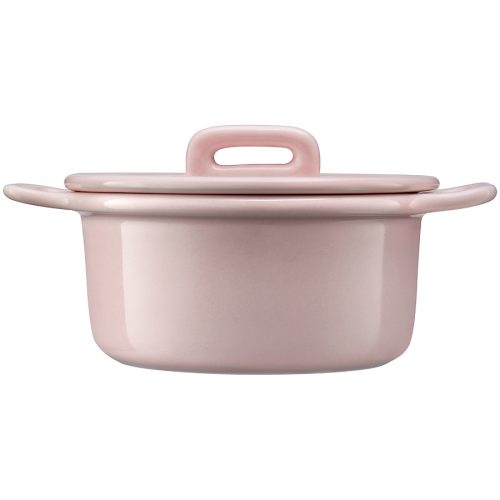 BUYDEEM Ceramic Mini Cocotte, model CT1002, color Pale Dogwood