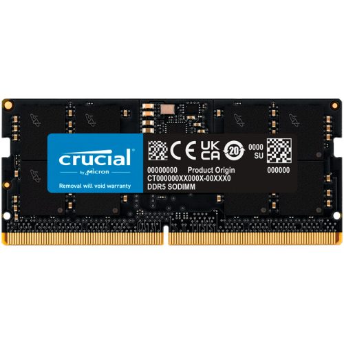 Crucial 16GB DDR5-4800 SODIMM CL40 (16Gbit), EAN: 649528906526