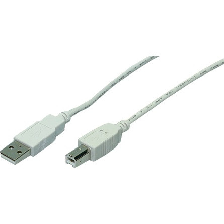 LogiLink KAB LogiLink CU0007 2x apa USB A-B kábel - Szürke - 2m