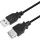 LogiLink USB-A 2.0 -> USB-A 2.0 M/F adatkábel hosszabbító 3m fekete