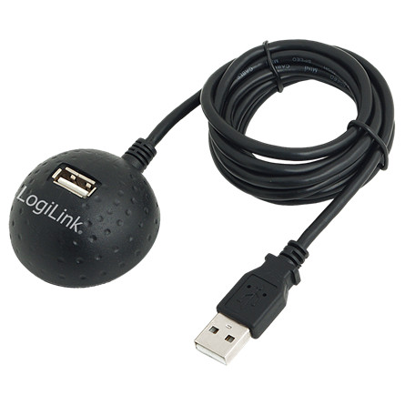 LogiLink USB LogiLink CU0013B USB2.0 hosszabbító dokkolóval - 1,5m